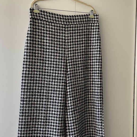 Zara Pants - Lovely HoundsTooth pattern culottes